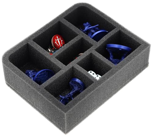Feldherr QS050A001 Quarter-Size Schaumstoffeinlage kompatibel mit Warcry - 7 Fächer von Feldherr
