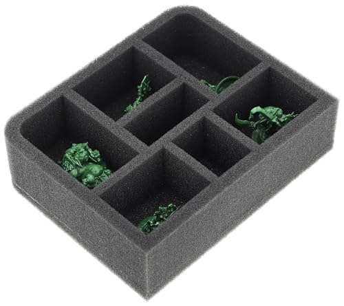 Feldherr QS050A002 Quarter-Size Schaumstoffeinlage kompatibel mit Warhammer Underworlds - 7 Fächer von Feldherr