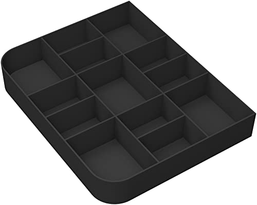 Feldherr Quarter-Size Token-Tray kompatibel mit Spielmaterial - 13 Fächer, Farbe:Schwarz von Feldherr