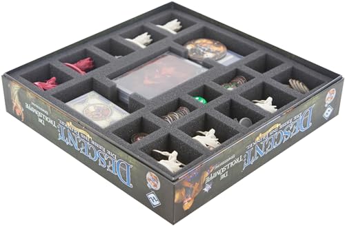 Feldherr Schaumstoff-Set kompatibel mit Descent: Reise ins Dunkel 2. Edition - Die Trollsümpfe Brettspielbox von Feldherr