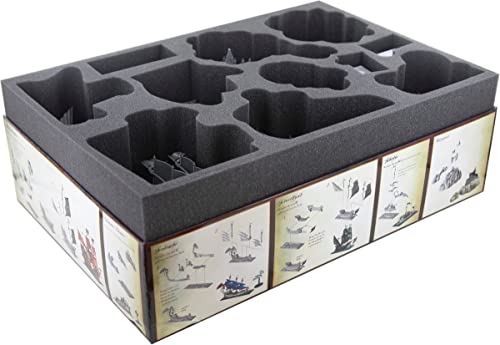 Feldherr Schaumstoff-Set kompatibel mit Dreadfleet - Brettspielbox von Feldherr