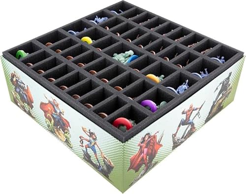 Feldherr Schaumstoff-Set mit Organizer kompatibel mit Marvel Zombies: A Zombicide Game - Grundspielbox von Feldherr