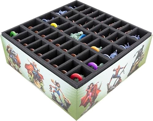 Feldherr Schaumstoff-Set mit Organizer kompatibel mit Marvel Zombies: A Zombicide Game - Grundspielbox von Feldherr