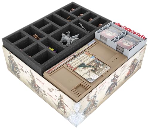 Feldherr Schaumstoff-Set mit Organizer kompatibel mit Zombicide: White Death - Insert für Grundspielbox - Schutz für Miniaturen - Karten- und Tokenhalter - Ready to use Feldherr Schaumstoff-Set mit Organizer kompatibel mit Zombicide: White Death - Insert für Grundspielbox - Schutz für Miniaturen - Karten- und Tokenhalter - Ready to use von Feldherr