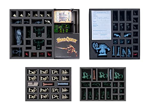 Feldherr Schaumstoff und Organizer Bundle kompatibel mit HeroQuest (2021) Mythic Box + 3 Erweiterungen - in Brettspielboxen von Feldherr
