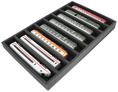 Feldherr Schaumstoffeinlage Spur H0 - liegend - 8 Stege für Modelleisenbahn - DS050A001 Feldherr Schaumstoffeinlage Spur H0 - liegend - 8 Stege für Modelleisenbahn - DS050A001 von Feldherr