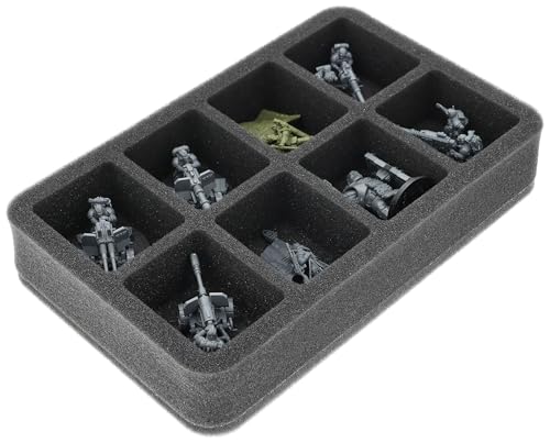 Feldherr Schaumstoffeinlage kompatibel mit Astra Militarum - 8 Fächer - Bis zu 8 Miniaturen der Astra Militarum sicher aufbewahren und transportieren - HS050A168 Feldherr Schaumstoffeinlage kompatibel mit Astra Militarum - 8 Fächer - Bis zu 8 Miniaturen der Astra Militarum sicher aufbewahren und transportieren - HS050A168 von Feldherr