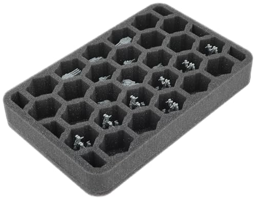 Feldherr Schaumstoffeinlage kompatibel mit BattleTech - 33 Fächer für kleine Mechs, Panzer und Elementare - Schutz und Übersicht für Miniaturen - HS040A058 von Feldherr