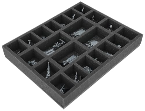 Feldherr Schaumstoffeinlage kompatibel mit Imperium der Menschen - 22 Fächer - Bis zu 22 Miniaturen des Imperium der Menschen sicher aufbewahren und transportieren - FS050A129 Feldherr Schaumstoffeinlage kompatibel mit Imperium der Menschen - 22 Fächer - Bis zu 22 Miniaturen des Imperium der Menschen sicher aufbewahren und transportieren - FS050A129 von Feldherr