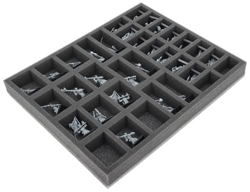 Feldherr Schaumstoffeinlage kompatibel mit Imperium der Menschen - 34 Fächer - Bis zu 34 Miniaturen der Imperium der Menschen sicher aufbewahren und transportieren - FS040A049 von Feldherr