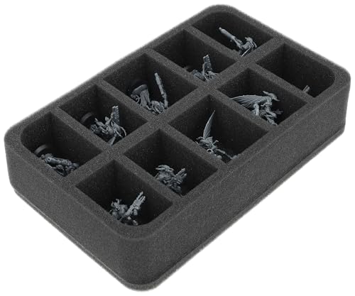 Feldherr Schaumstoffeinlage kompatibel mit Kill Team - 10 Fächer - Bis zu 10 Miniaturen sicher aufbewahren und transportieren - HS060A086 Feldherr Schaumstoffeinlage kompatibel mit Kill Team - 10 Fächer - Bis zu 10 Miniaturen sicher aufbewahren und transportieren - HS060A086 von Feldherr
