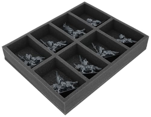 Feldherr Schaumstoffeinlage kompatibel mit Krieger des Chaos - 8 Fächer - Bis zu 8 Miniaturen der Krieger des Chaos sicher aufbewahren und transportieren - FS055A011 Feldherr Schaumstoffeinlage kompatibel mit Krieger des Chaos - 8 Fächer - Bis zu 8 Miniaturen der Krieger des Chaos sicher aufbewahren und transportieren - FS055A011 von Feldherr