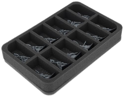 Feldherr Schaumstoffeinlage kompatibel mit Reiche der Hochelfen - 12 Fächer - Bis zu 12 Miniaturen der Reiche der Hochelfen sicher aufbewahren und transportieren - HS040A056 Feldherr Schaumstoffeinlage kompatibel mit Reiche der Hochelfen - 12 Fächer - Bis zu 12 Miniaturen der Reiche der Hochelfen sicher aufbewahren und transportieren - HS040A056 von Feldherr