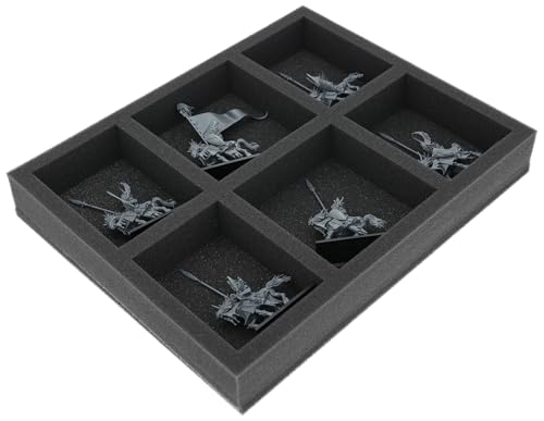 Feldherr Schaumstoffeinlage kompatibel mit Reiche der Hochelfen - 6 Fächer - Bis zu 6 Miniaturen der Reiche der Hochelfen sicher aufbewahren und transportieren - FS050A131 Feldherr Schaumstoffeinlage kompatibel mit Reiche der Hochelfen - 6 Fächer - Bis zu 6 Miniaturen der Reiche der Hochelfen sicher aufbewahren und transportieren - FS050A131 von Feldherr