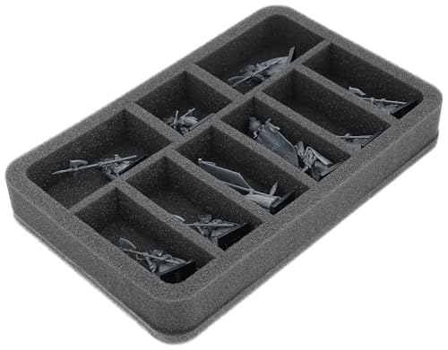 Feldherr Schaumstoffeinlage kompatibel mit Reiche der Hochelfen - 9 Fächer - Bis zu 9 Miniaturen der Reiche der Hochelfen sicher aufbewahren und transportieren - HS040A057 von Feldherr
