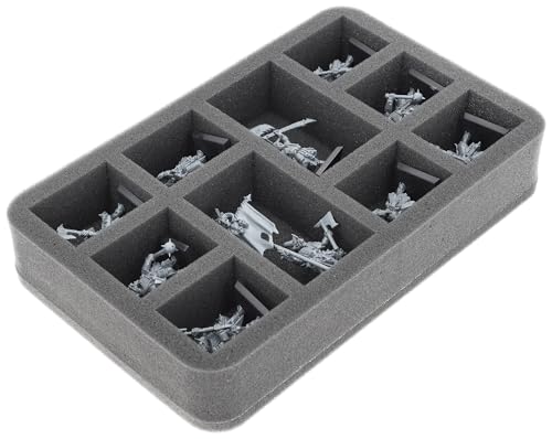 Feldherr Schaumstoffeinlage kompatibel mit Tiermenschen-Großherden - 10 Fächer - Bis zu 10 Miniaturen der Tiermenschen-Großherden sicher aufbewahren und transportieren - HS050A170 Feldherr Schaumstoffeinlage kompatibel mit Tiermenschen-Großherden - 10 Fächer - Bis zu 10 Miniaturen der Tiermenschen-Großherden sicher aufbewahren und transportieren - HS050A170 von Feldherr