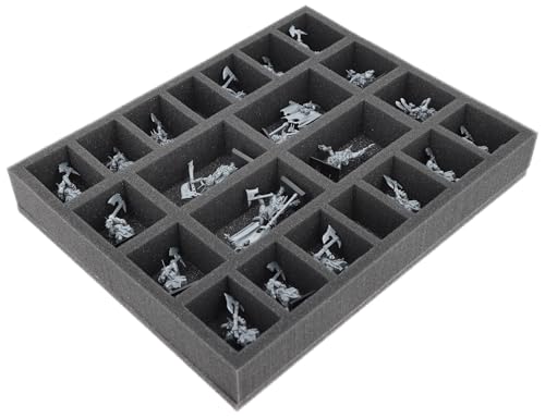 Feldherr Schaumstoffeinlage kompatibel mit Tiermenschen-Großherden - 22 Fächer - Bis zu 22 Miniaturen der Tiermenschen-Großherden sicher aufbewahren und transportieren - FS050A132 Feldherr Schaumstoffeinlage kompatibel mit Tiermenschen-Großherden - 22 Fächer - Bis zu 22 Miniaturen der Tiermenschen-Großherden sicher aufbewahren und transportieren - FS050A132 von Feldherr