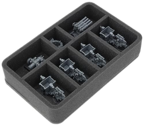Feldherr Schaumstoffeinlage kompatibel mit Zwergen-Bergstädte - 7 Fächer - Bis zu 7 Miniaturen der Zwergenbergwerker sicher aufbewahren und transportieren - HS055A015 Feldherr Schaumstoffeinlage kompatibel mit Zwergen-Bergstädte - 7 Fächer - Bis zu 7 Miniaturen der Zwergenbergwerker sicher aufbewahren und transportieren - HS055A015 von Feldherr