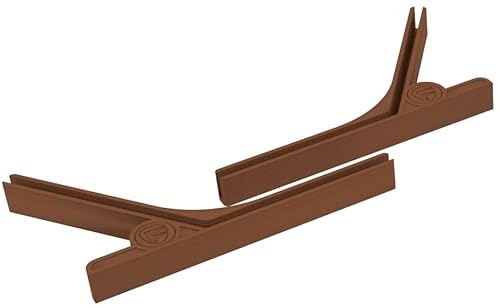 Feldherr Seitenhalterset kompatibel mit HeroQuest (2021) - Buch der Herausforderungen - Praktische Halter für einen stabilen Stand und Offenhalten des Booklets, Farbe:Braun von Feldherr