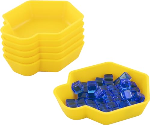 Feldherr Shell Expansion Pack - 6 farbige Schälchen für den Brettspiel-Tisch zum Sortieren für Token, Markern, Meeples, Spielzubehör und Kleinteilen, Farbe:Gelb Feldherr Shell Expansion Pack - 6 farbige Schälchen für den Brettspiel-Tisch zum Sortieren für Token, Markern, Meeples, Spielzubehör und Kleinteilen, Farbe:Gelb von Feldherr