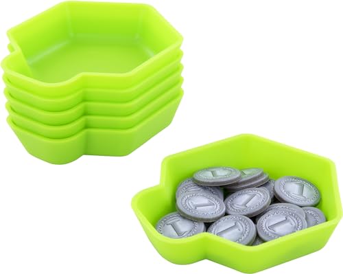 Feldherr Shell Expansion Pack - 6 farbige Schälchen für den Brettspiel-Tisch zum Sortieren für Token, Markern, Meeples, Spielzubehör und Kleinteilen, Farbe:Grün Feldherr Shell Expansion Pack - 6 farbige Schälchen für den Brettspiel-Tisch zum Sortieren für Token, Markern, Meeples, Spielzubehör und Kleinteilen, Farbe:Grün von Feldherr