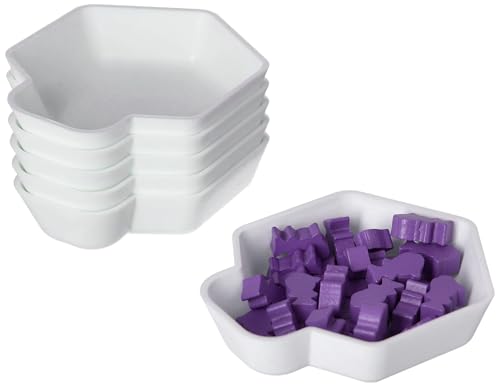 Feldherr Shell Expansion Pack - 6 farbige Schälchen für den Brettspiel-Tisch zum Sortieren für Token, Markern, Meeples, Spielzubehör und Kleinteilen, Farbe:Weiß Feldherr Shell Expansion Pack - 6 farbige Schälchen für den Brettspiel-Tisch zum Sortieren für Token, Markern, Meeples, Spielzubehör und Kleinteilen, Farbe:Weiß von Feldherr