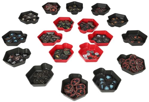Feldherr Shell Set kompatibel mit Darkest Dungeon: The Board Game - 18 Tokenschalen zum Sortieren von Markern, Token und Spielmaterial auf dem Spieltisch Feldherr Shell Set kompatibel mit Darkest Dungeon: The Board Game - 18 Tokenschalen zum Sortieren von Markern, Token und Spielmaterial auf dem Spieltisch von Feldherr