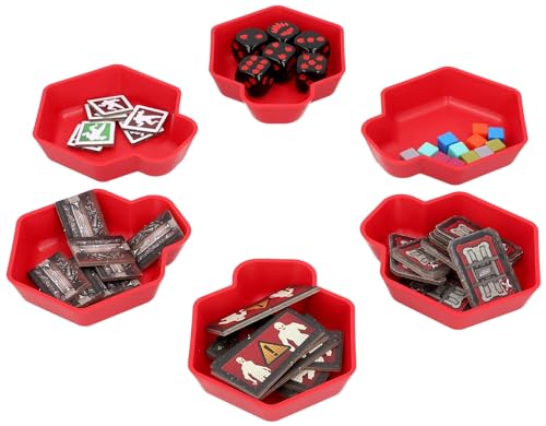 Feldherr Shell Set kompatibel mit Marvel Zombies - 6 Tokenschalen zum Sortieren von Markern, Würfeln + kleinteiligem Spielmaterial auf dem Spieltisch von Feldherr