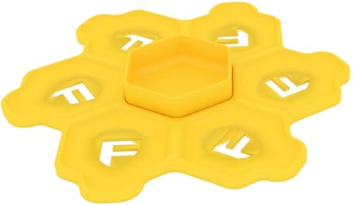 Feldherr Shell drehbare Ablage mit 6 Tokenschalen und einem extra Tray - Ordnung und einfacher Zugriff für Brettspielzubehör, Farbe:Gelb Feldherr Shell drehbare Ablage mit 6 Tokenschalen und einem extra Tray - Ordnung und einfacher Zugriff für Brettspielzubehör, Farbe:Gelb von Feldherr