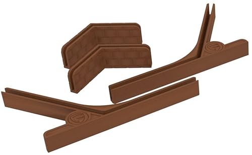 Feldherr Spielleiter-Set kompatibel mit HeroQuest (2021) - Stützen und Halter für einen stabilen Stand des Sichtschirms und Buch der Abenteuer, Farbe:Braun von Feldherr