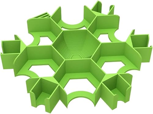 Feldherr Token Tray kompatibel mit Dorfromantik: Das Brettspiel - Auftragsplättchen + Auftragsmarker, Farbe:Grün von Feldherr