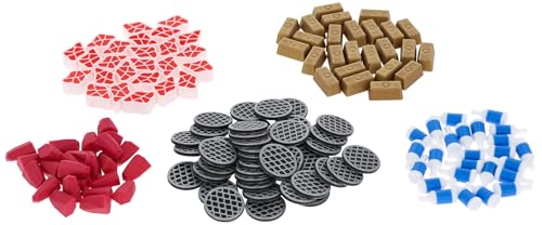 Feldherr Upgrade Set kompatibel mit Schwingenschlag/Wyrmspan - 3D-gedruckte Ressourcen-Marker und Münzen für verbessertes Spielerlebnis - 3D Token von Feldherr