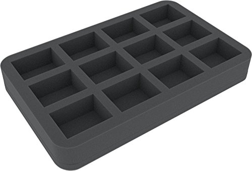 HS035I012BO 35 mm Half-Size Schaumstoffeinlage - 12 Fächer von Feldherr