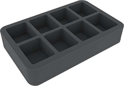 HS050BF02BO 50 mm Half-Size Schaumstoffeinlage mit 8 Fächern von Feldherr