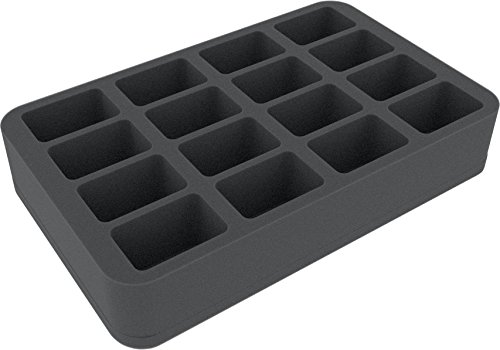 HS050BF05BO 50 mm Half-Size Schaumstoffeinlage mit 16 Fächern von Feldherr