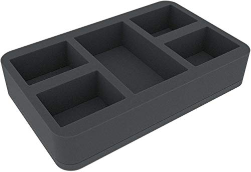 HSMEJK050BO 50 mm Half-Size Schaumstoffeinlage mit 5 Fächern von Feldherr