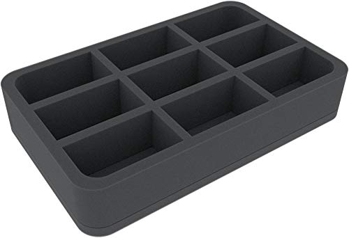 HSMEOP050BO 50 mm Half-Size Schaumstoffeinlage mit 9 Fächern von Feldherr