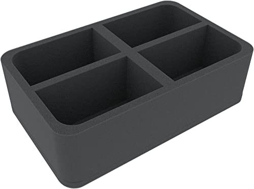 HSMFEA080BO 80 mm Half-Size Schaumstoffeinlage mit 4 Fächern von Feldherr