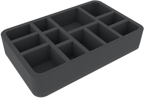 HSMFMP050BO 50 mm Half-Size Schaumstoffeinlage mit 12 Fächern von Feldherr