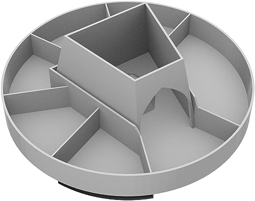 Token-Tray Carousel inklusive 3D-Token Upgrade Set kompatibel mit Flügelschlag/Wingspan - drehbarer Tokenspender für Futtermarker, Eier und 3 Karten + langlebige 3D-Token, Farbe:Grau Token-Tray Carousel inklusive 3D-Token Upgrade Set kompatibel mit Flügelschlag/Wingspan - drehbarer Tokenspender für Futtermarker, Eier und 3 Karten + langlebige 3D-Token, Farbe:Grau von Feldherr