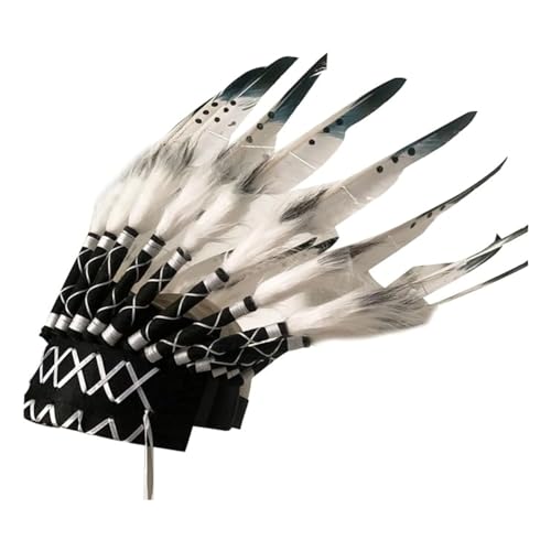 Felenny Indianer-Kopfschmuck - Feder Indischer Stil für Erwachsene Party Dress Up Foto Prop Felenny Indianer-Kopfschmuck - Feder Indischer Stil für Erwachsene Party Dress Up Foto Prop von Felenny