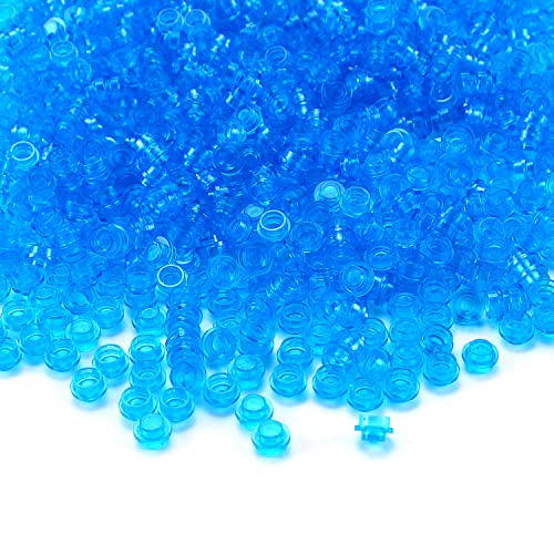 1000 Stücke Rund Platte 1x1 Bausteine Teile und Stücke MOC 18 Farben Mehrfarbige Transparente Ziegel Punkte Lose Stecker Zubehör Set Kompatibel mit den großen Marken von Feleph