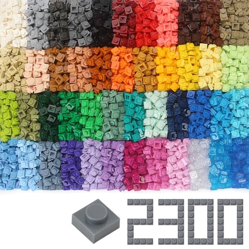 Feleph Basic 2300 Stück Platte 1x1 Noppen 46 Farben Classic Teile Set Kompatibel mit 3024 Baukasten, kreative Spielblöcke, Spielzeugzubehö für Kinder Feleph Basic 2300 Stück Platte 1x1 Noppen 46 Farben Classic Teile Set Kompatibel mit 3024 Baukasten, kreative Spielblöcke, Spielzeugzubehö für Kinder von Feleph