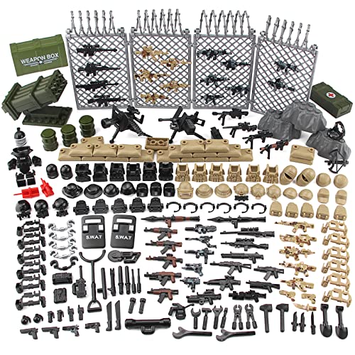 Feleph Militär Waffen Set Spielzeug Paket Modern Armee SWAT Polizei Mehrere Kombinationen Baustein für Soldat Figuren Kompatibel mit großen Marken Feleph Militär Waffen Set Spielzeug Paket Modern Armee SWAT Polizei Mehrere Kombinationen Baustein für Soldat Figuren Kompatibel mit großen Marken von Feleph
