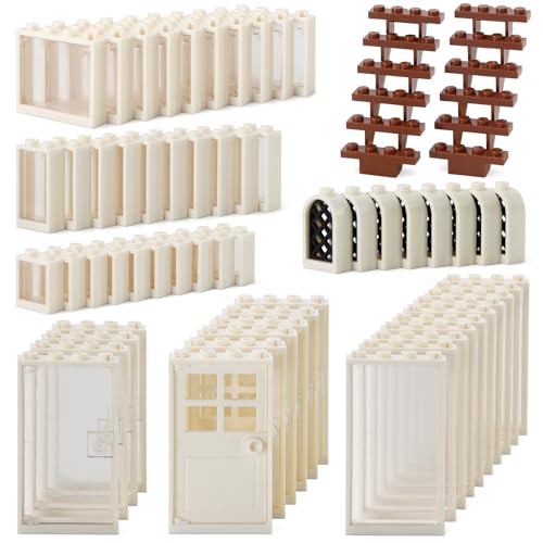 Fenster und Türen Kit Innendekoration Zubehör MOC Building Block Baustein Set Teile und Teile Kompatibel mit großen Marken von Feleph