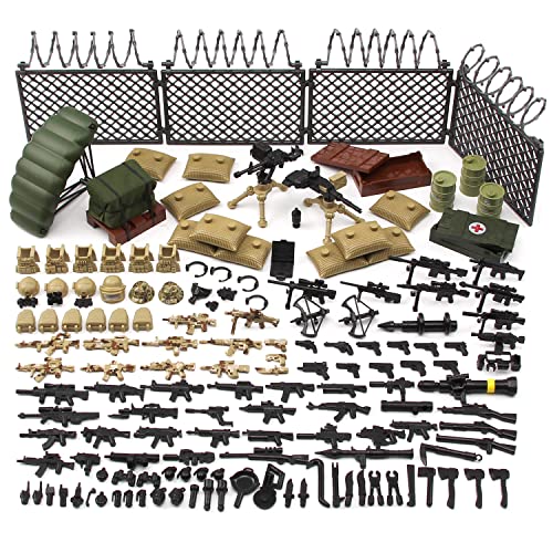 Militär Waffen Set Spielzeug Paket Modern Armee Baustein für Soldat Figuren Spezialkräfte Ausrüstung Zubehör Teile und Stücke Ausrüstung Kompatibel mit großen Marken von Feleph