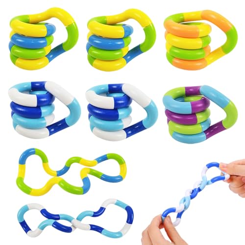 Feliciay 6 Stück Fidget Toy, Tangle Autismus Spielzeug,Sensory Toy to Improve Hand-Eye Coordination,Stim Toys Zur Stressabbau,Für Kinder Erwachsene Autismus Sensory Stimming Feliciay 6 Stück Fidget Toy, Tangle Autismus Spielzeug,Sensory Toy to Improve Hand-Eye Coordination,Stim Toys Zur Stressabbau,Für Kinder Erwachsene Autismus Sensory Stimming von Feliciay
