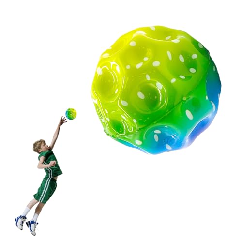 Feliciay Astro Jump Ball, Space Jump Ball Moon Ball, Sprünge Gummiball Hohe Springender Gummiball 7cm Mini Bouncing Ball EIN Knallendes Geräusch Machen Bouncy Balls for Kid Gift Party(Farbe Grün) von Feliciay