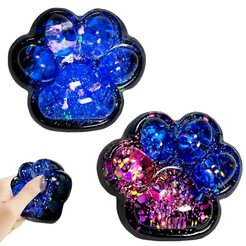 Cat Paw Squishy Toy, 2 Stück Fufu Squishy, Cat Paw Stress Relief Squishy Spielzeug, Antistress Spielzeug, Fidget Spielzeug für Teenager Erwachsene von Felicify