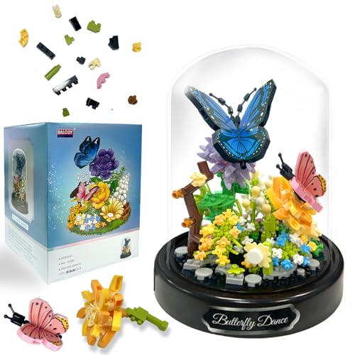 Felicify Blumen Bauspielzeug Sets, 530 Stück Schmetterling Blumen Mini Baustein Set mit Schutzhülle, Blumen Insekten Bausteine, Mikro Blumen Bausteine, Geschenkfür Kinder Erwachsene (Schmetterling) Felicify Blumen Bauspielzeug Sets, 530 Stück Schmetterling Blumen Mini Baustein Set mit Schutzhülle, Blumen Insekten Bausteine, Mikro Blumen Bausteine, Geschenkfür Kinder Erwachsene (Schmetterling) von Felicify